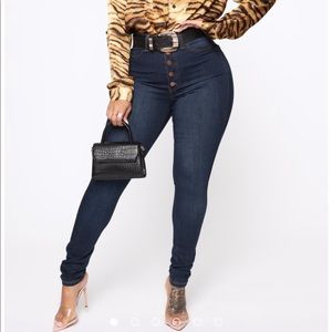 Fashion Nova : Diamonte Skinny Jeans